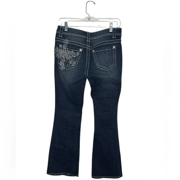 Harley Davidson Flare Boot Denim mid Rise Jeans size 6 - Picture 5 of 6